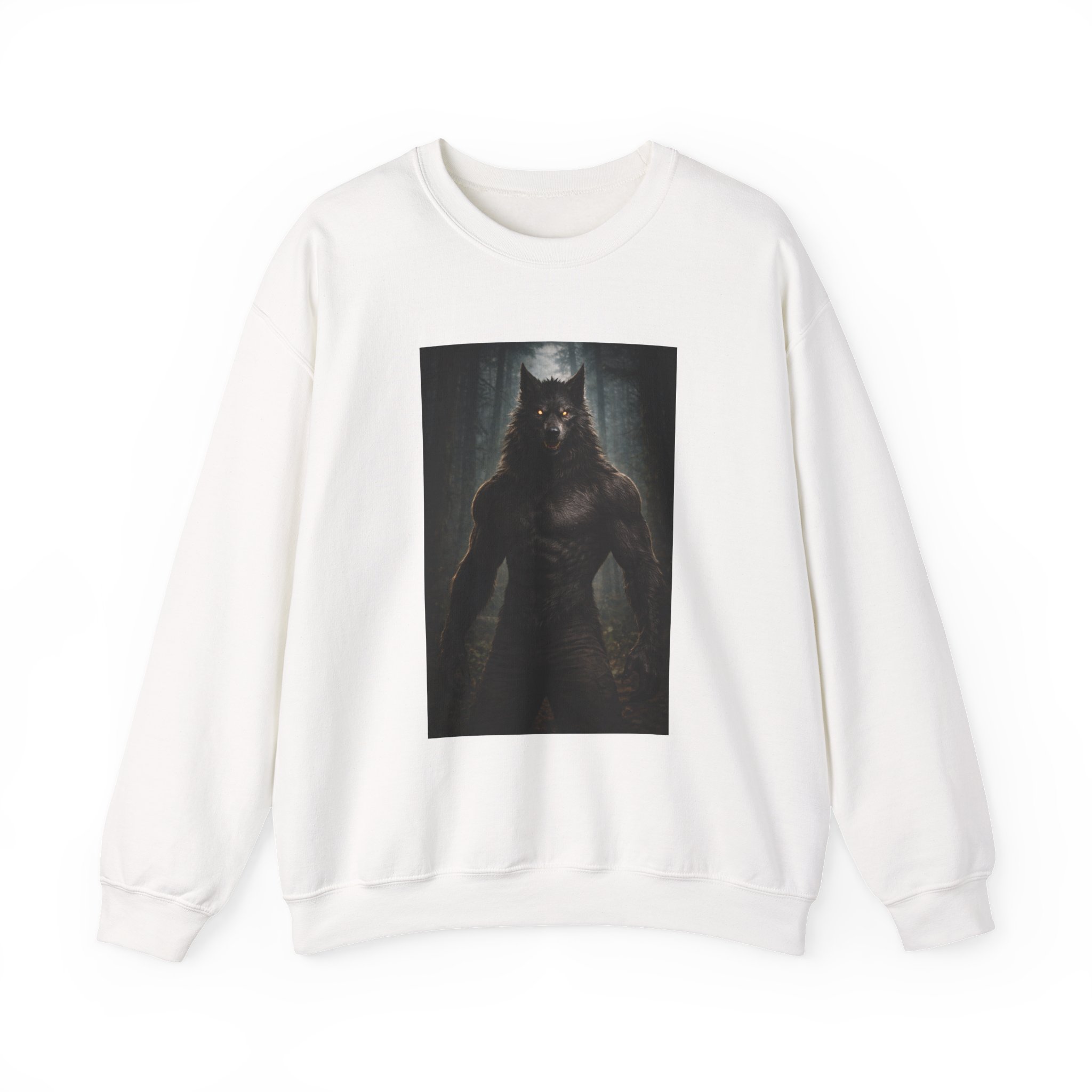 DogMan Crewneck Sweatshirt — Dark Forest Graphic Pullover