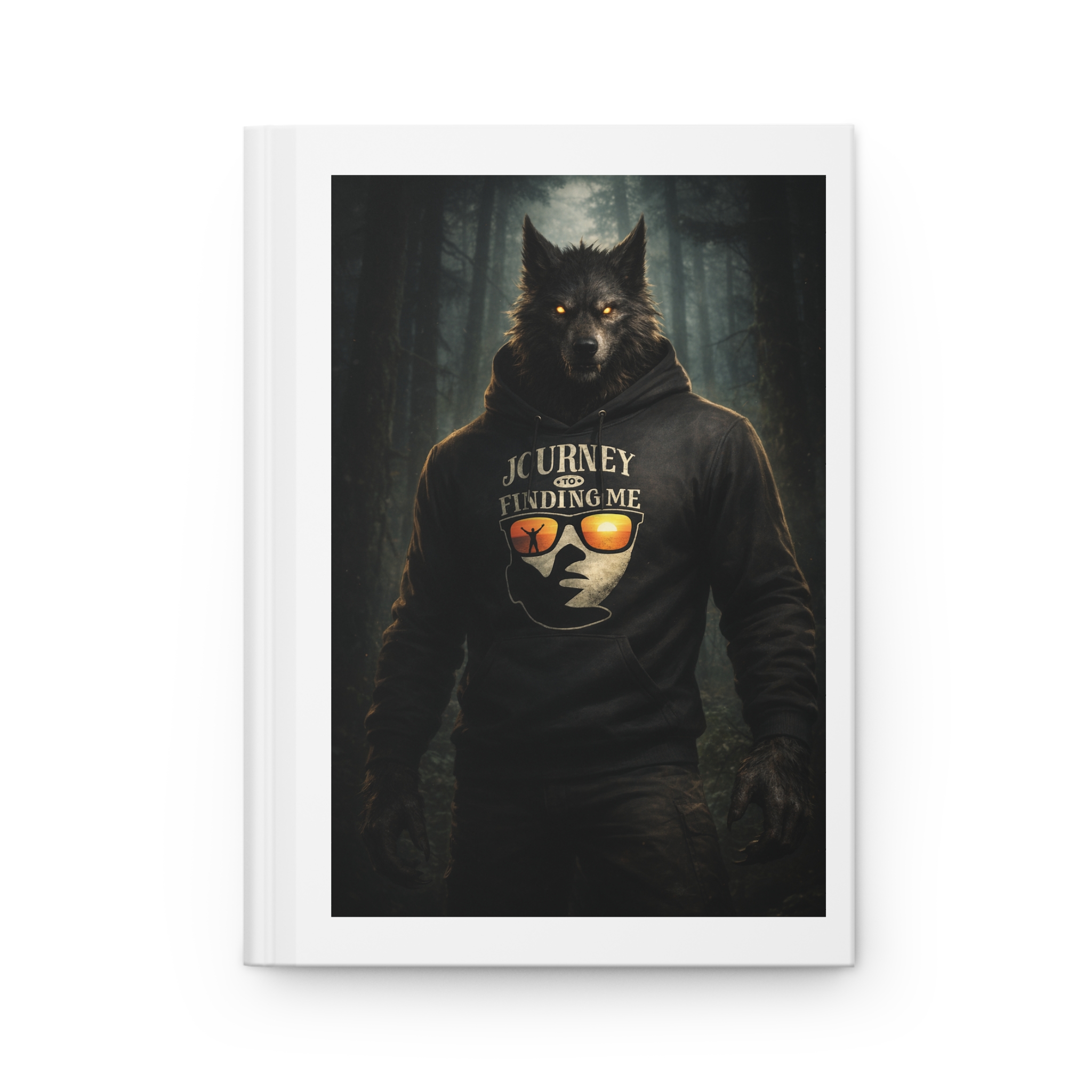 DogMan Journal — "Journey Finding Me" Hardcover Notebook for Men, Teens & Nature Lovers