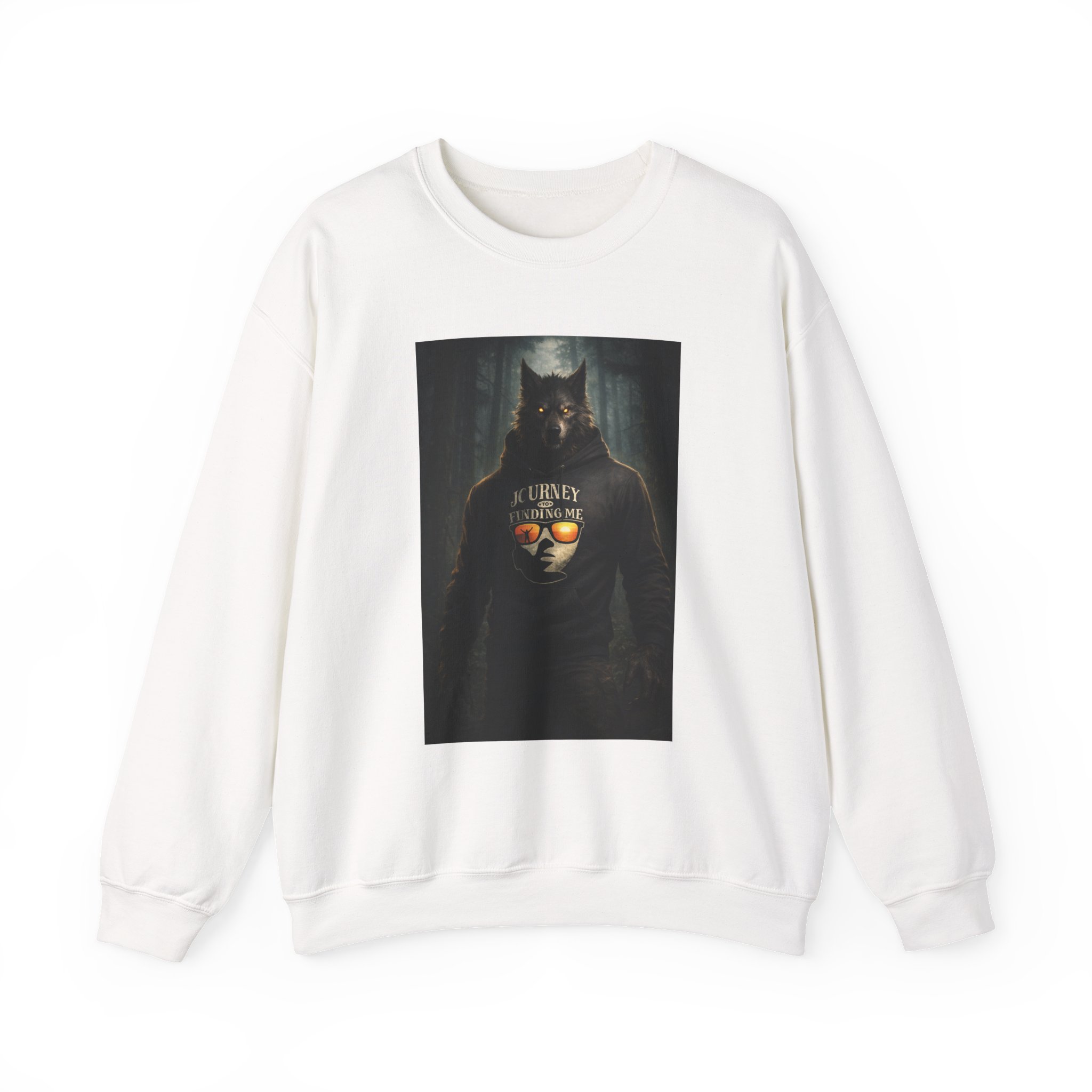 DogMan Journey Crewneck Sweatshirt — "A Lonely Hunter" Graphic